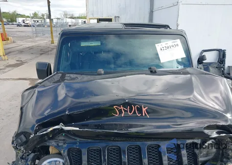 2020 Jeep Wrangler Unlimited Sport S 4X4 из США, поврежденный, VIN 1C4HJXDN6LW204513